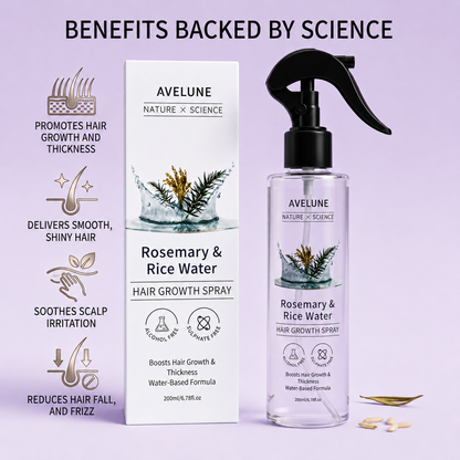 Rosemary + Rice Water Spray